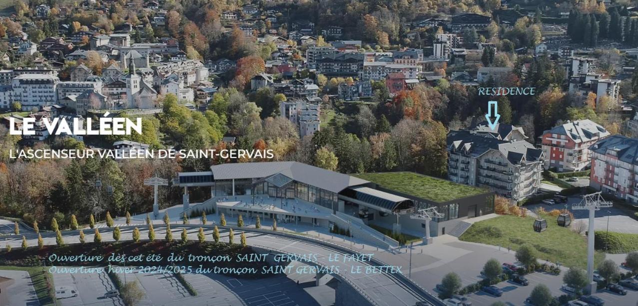 Appartement T2+cabine indépendante au départ des télécabines Saint-Gervais/Bettex/Mont d’Arbois Exterior foto