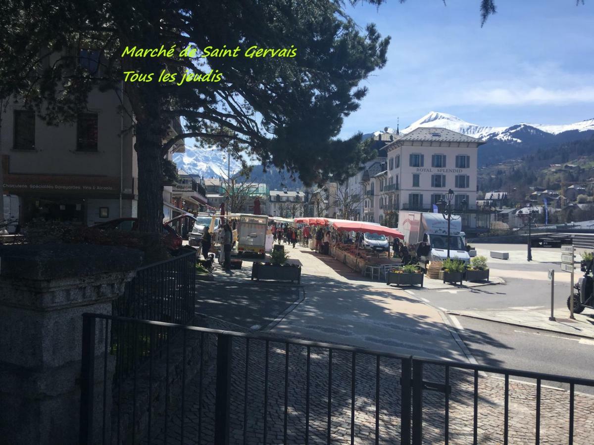 Appartement T2+cabine indépendante au départ des télécabines Saint-Gervais/Bettex/Mont d’Arbois Exterior foto